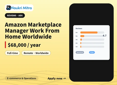Amazon Marketplace Manager Work From Home Worldwide