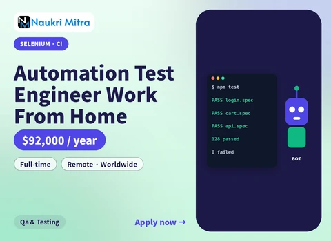 Automation Test Engineer Work From Home
