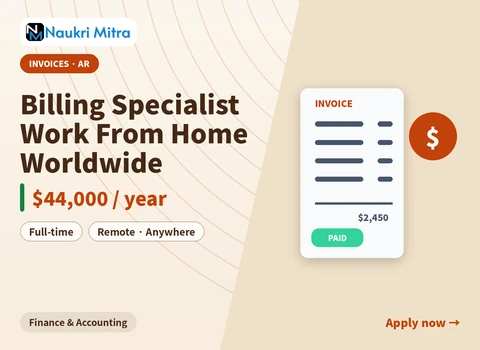 Billing Specialist Work From Home Worldwide