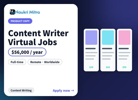 Content Writer Virtual Jobs