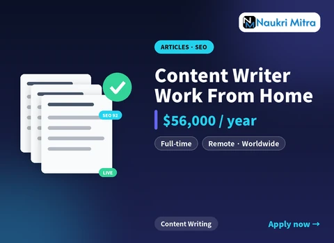 Content Writer Work From Home