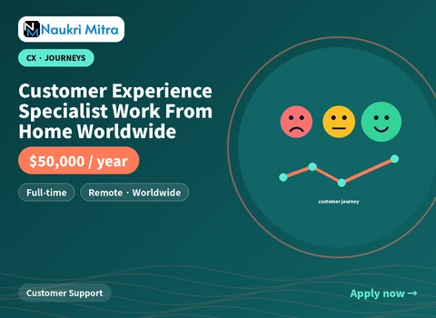 Customer Experience Specialist Work From Home Worldwide