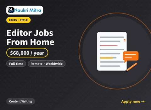 Editor Jobs From Home