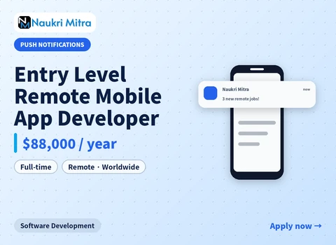 Entry Level Remote Mobile App Developer