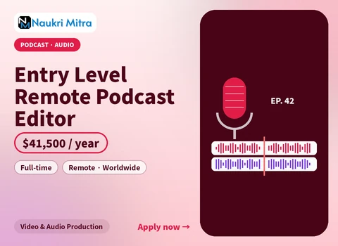 Entry Level Remote Podcast Editor