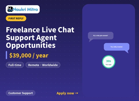 Freelance Live Chat Support Agent Opportunities