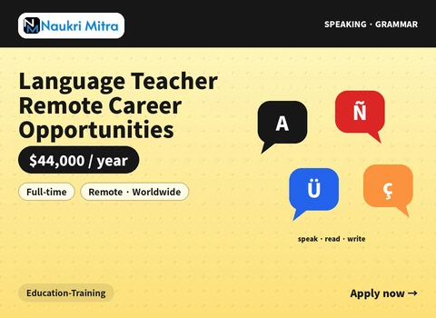 Language Teacher Remote Career Opportunities