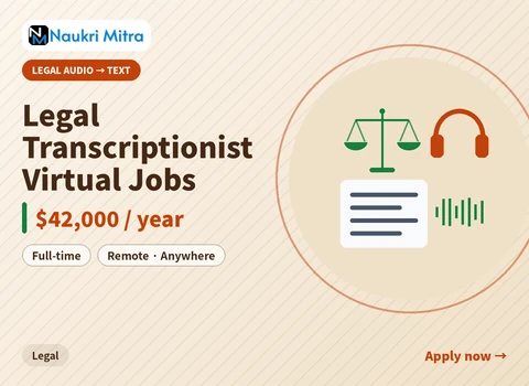 Legal Transcriptionist Virtual Jobs