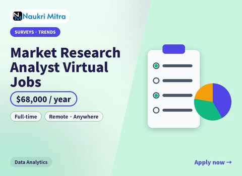 Market Research Analyst Virtual Jobs