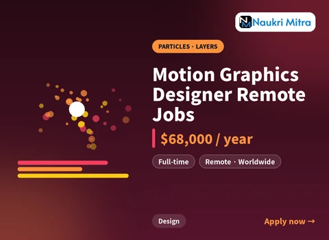 Motion Graphics Designer Remote Jobs