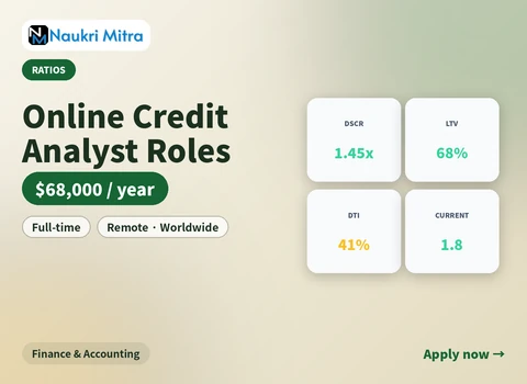 Online Credit Analyst Roles