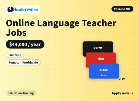 Online Language Teacher Jobs