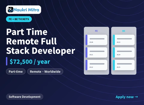 Part Time Remote Full Stack Developer