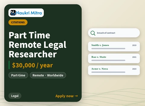 Part Time Remote Legal Researcher
