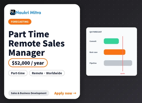 Part Time Remote Sales Manager