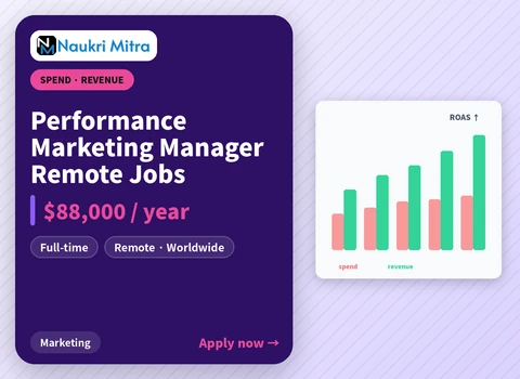 Performance Marketing Manager Remote Jobs