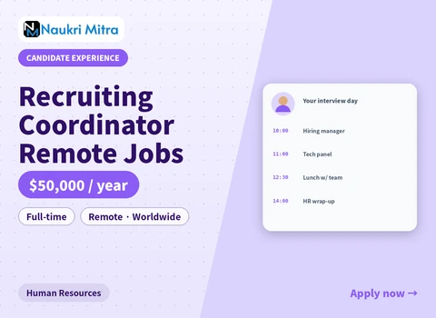 Recruiting Coordinator Remote Jobs
