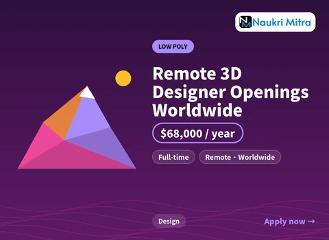 Remote 3D Designer Openings Worldwide