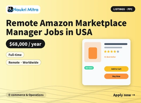 Remote Amazon Marketplace Manager Jobs in USA