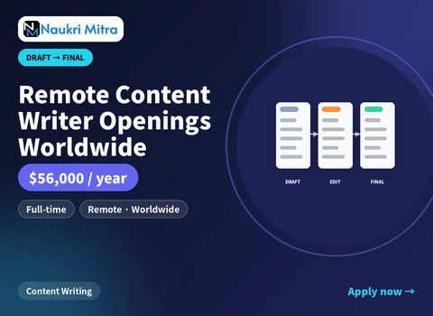Remote Content Writer Openings Worldwide
