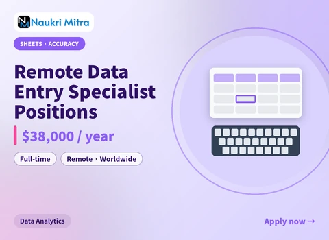 Remote Data Entry Specialist Positions