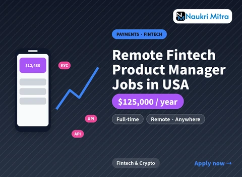 Remote Fintech Product Manager Jobs in USA