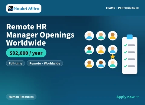 Remote HR Manager Openings Worldwide