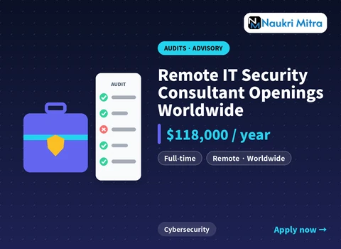 Remote IT Security Consultant Openings Worldwide
