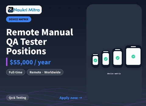Remote Manual QA Tester Positions