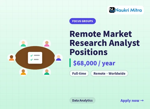 Remote Market Research Analyst Positions