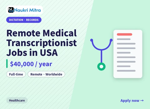 Remote Medical Transcriptionist Jobs in USA