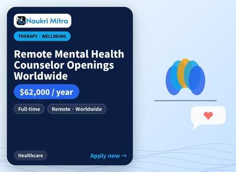Remote Mental Health Counselor Openings Worldwide