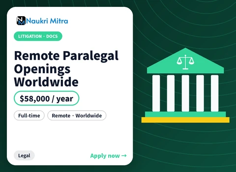 Remote Paralegal Openings Worldwide