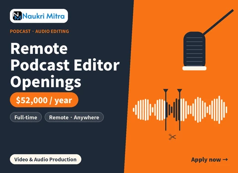 Remote Podcast Editor Openings