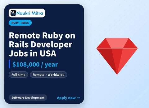 Remote Ruby on Rails Developer Jobs in USA