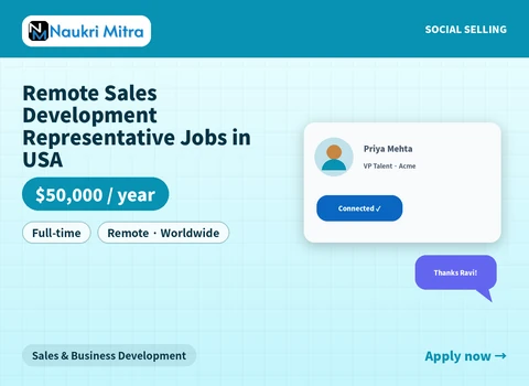 Remote Sales Development Representative Jobs in USA