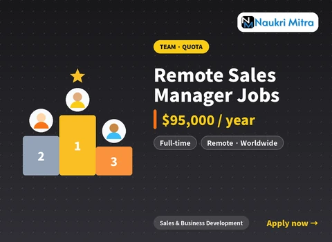 Remote Sales Manager Jobs