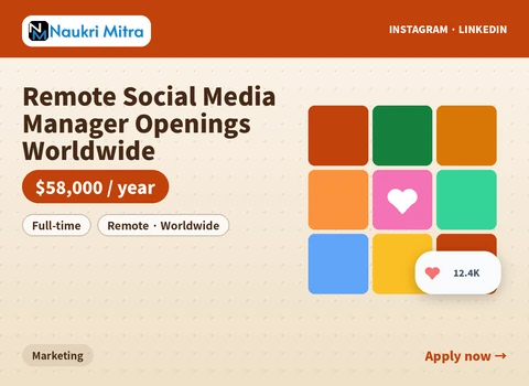 Remote Social Media Manager Openings Worldwide
