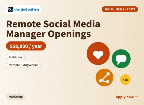 Remote Social Media Manager Openings