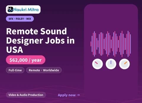 Remote Sound Designer Jobs in USA