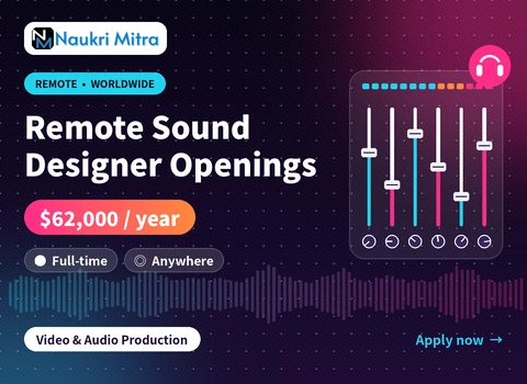 Remote Sound Designer Openings
