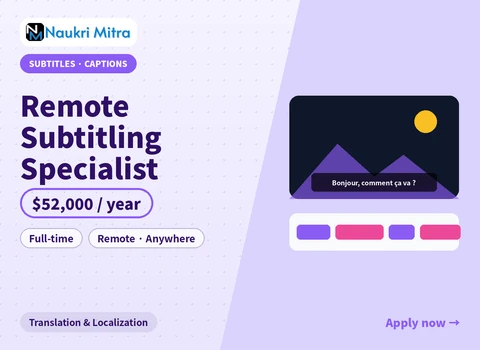 Remote Subtitling Specialist