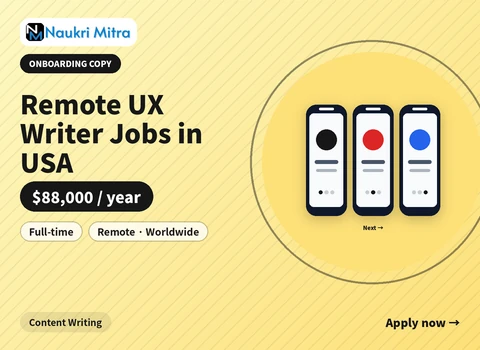 Remote UX Writer Jobs in USA