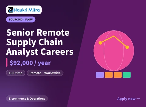 Senior Remote Supply Chain Analyst Careers