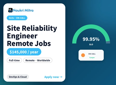 Site Reliability Engineer Remote Jobs