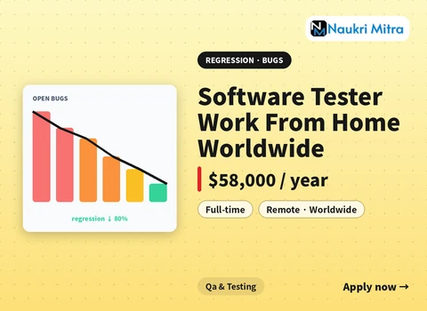 Software Tester Work From Home Worldwide