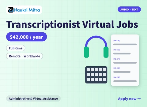 Transcriptionist Virtual Jobs