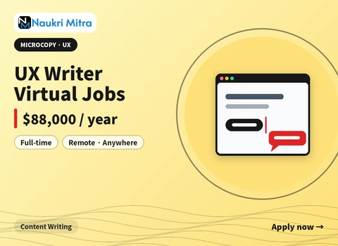 UX Writer Virtual Jobs