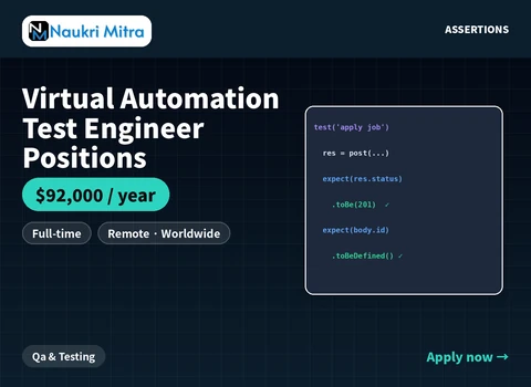 Virtual Automation Test Engineer Positions