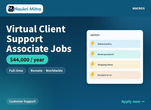 Virtual Client Support Associate Jobs